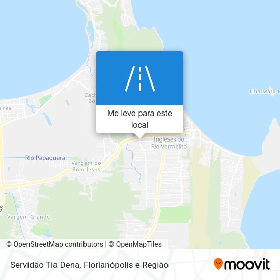 Servidão Tia Dena mapa