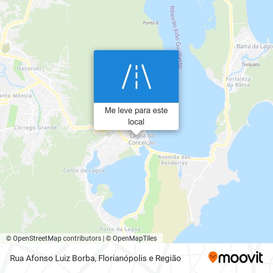 Rua Afonso Luiz Borba mapa