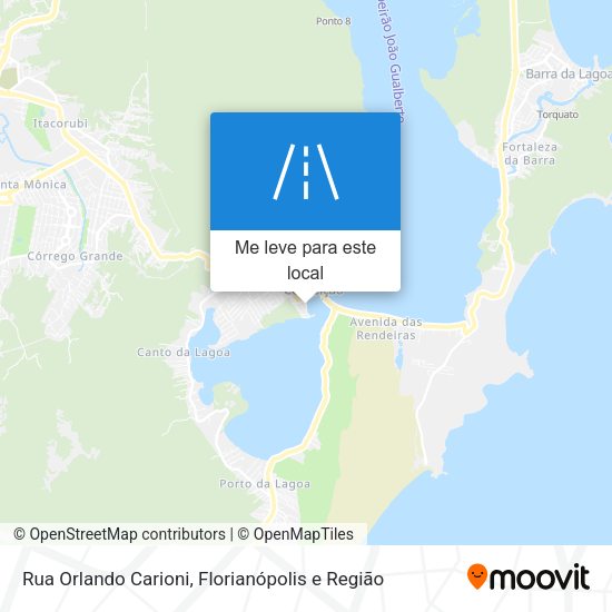 Rua Orlando Carioni mapa