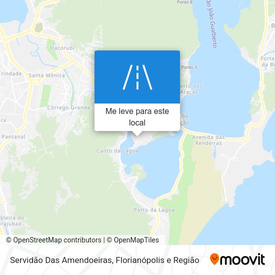 Servidão Das Amendoeiras mapa