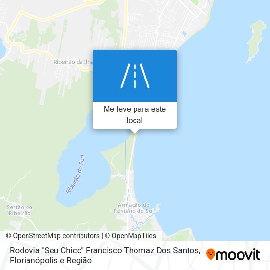 Rodovia "Seu Chico" Francisco Thomaz Dos Santos mapa
