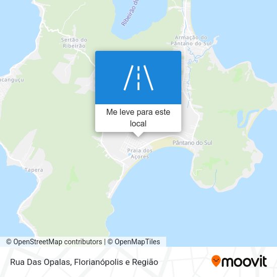 Rua Das Opalas mapa