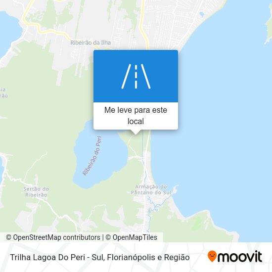 Trilha Lagoa Do Peri - Sul mapa