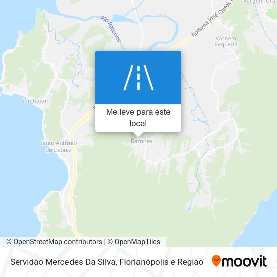 Servidão Mercedes Da Silva mapa