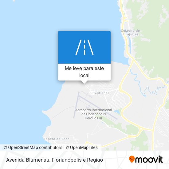 Avenida Blumenau mapa