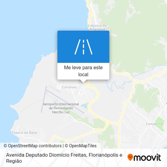 Avenida Deputado Diomício Freitas mapa