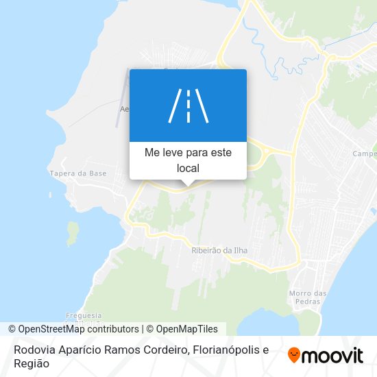 Rodovia Aparício Ramos Cordeiro mapa