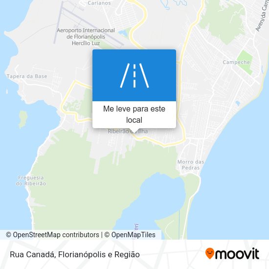 Rua Canadá mapa