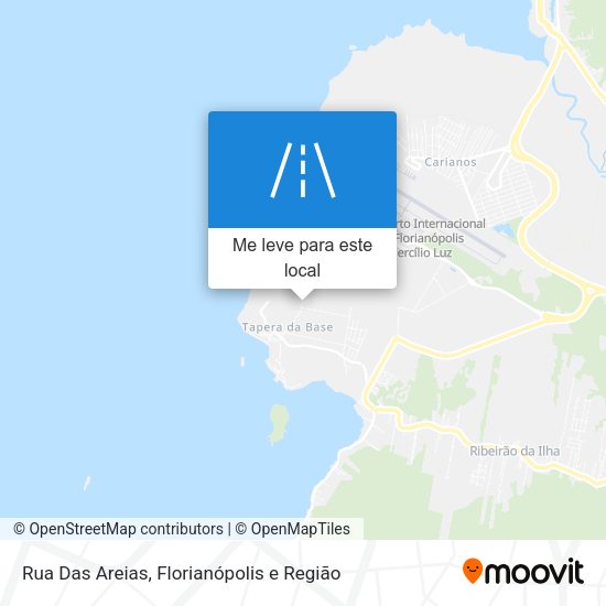 Rua Das Areias mapa