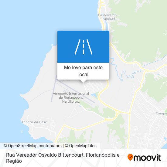 Rua Vereador Osvaldo Bittencourt mapa