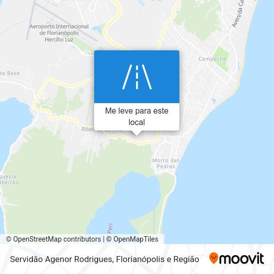 Servidão Agenor Rodrigues mapa