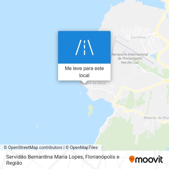 Servidão Bernardina Maria Lopes mapa