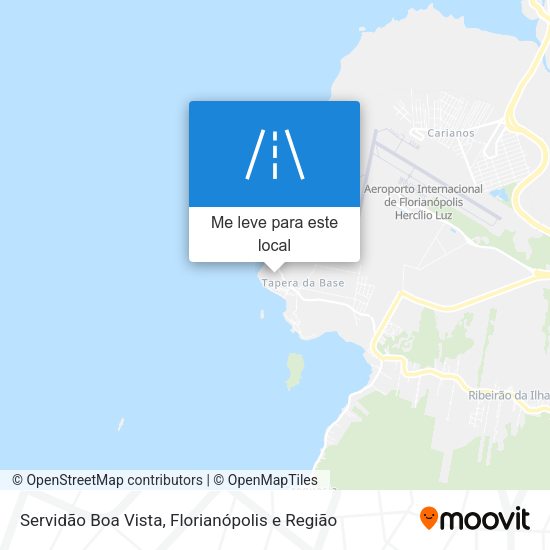Servidão Boa Vista mapa