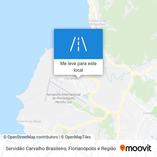 Servidão Carvalho Brasileiro mapa