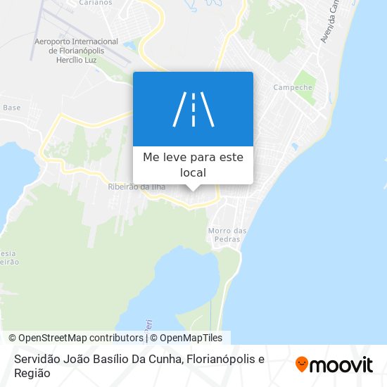Servidão João Basílio Da Cunha mapa