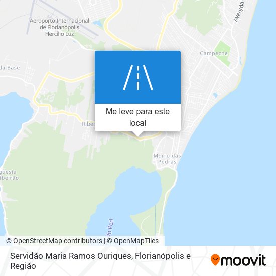 Servidão Maria Ramos Ouriques mapa