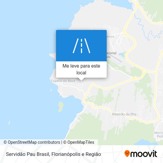 Servidão Pau Brasil mapa