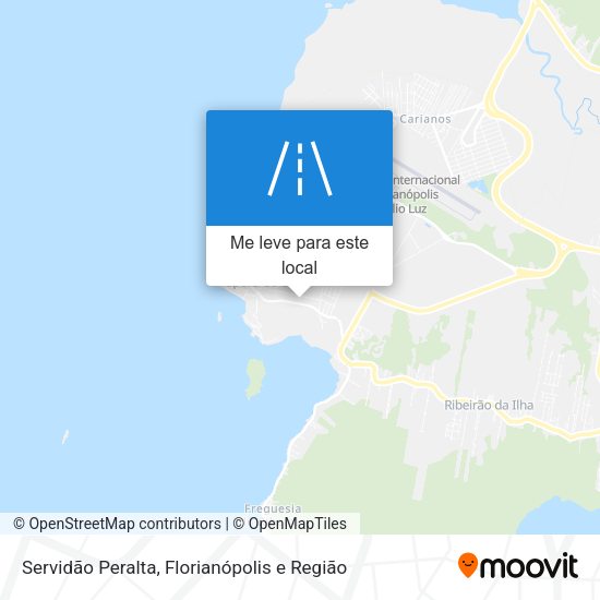 Servidão Peralta mapa