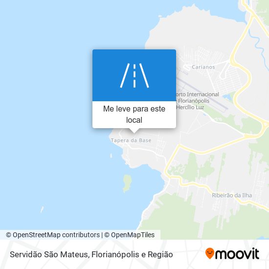 Servidão São Mateus mapa