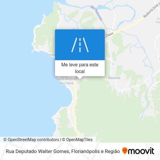 Rua Deputado Walter Gomes mapa
