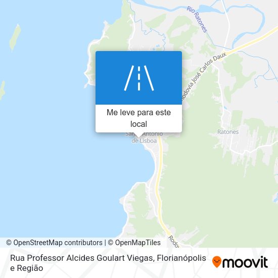 Rua Professor Alcides Goulart Viegas mapa