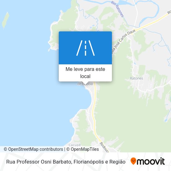 Rua Professor Osni Barbato mapa