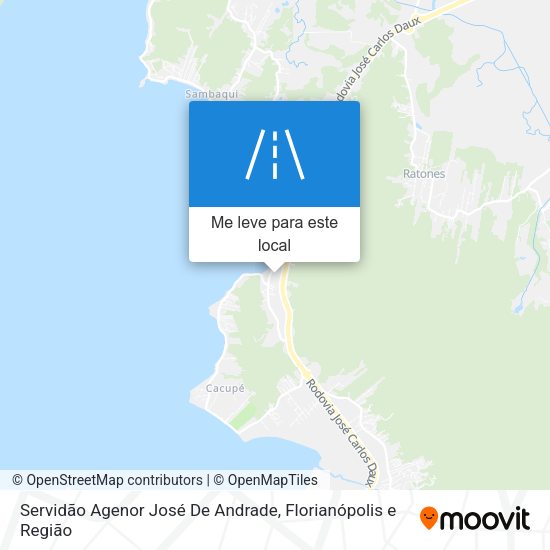 Servidão Agenor José De Andrade mapa