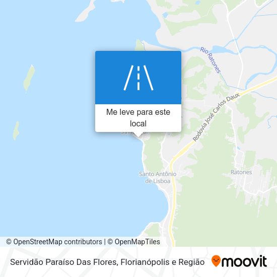 Servidão Paraíso Das Flores mapa