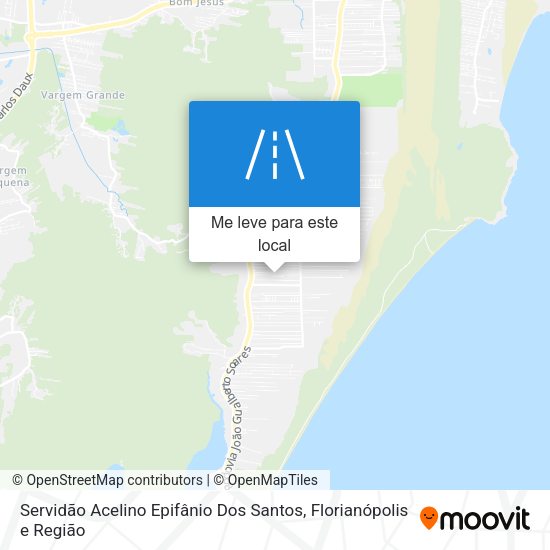 Servidão Acelino Epifânio Dos Santos mapa