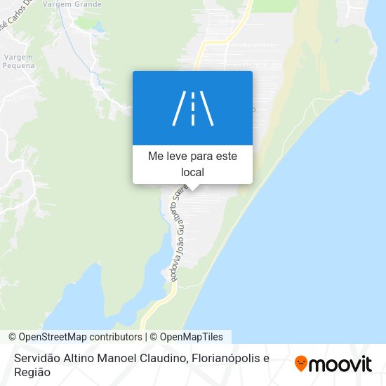 Servidão Altino Manoel Claudino mapa