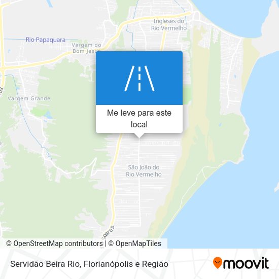 Servidão Beira Rio mapa