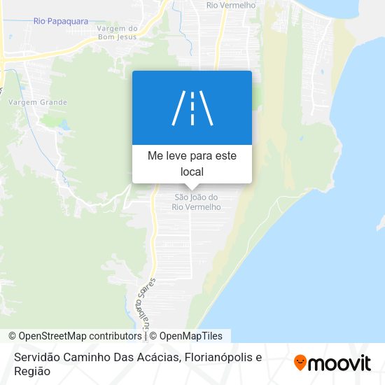 Servidão Caminho Das Acácias mapa
