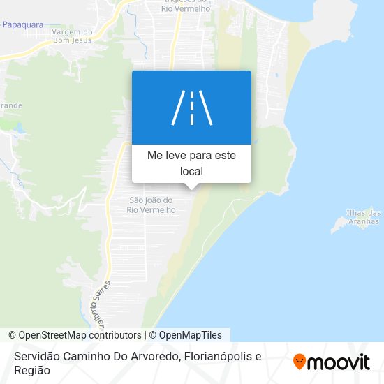 Servidão Caminho Do Arvoredo mapa