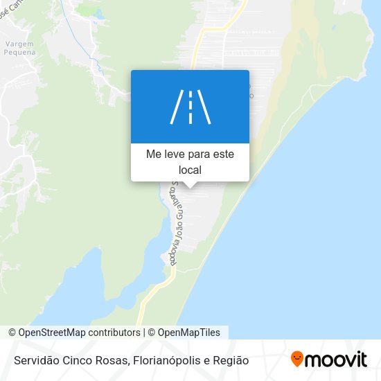 Servidão Cinco Rosas mapa