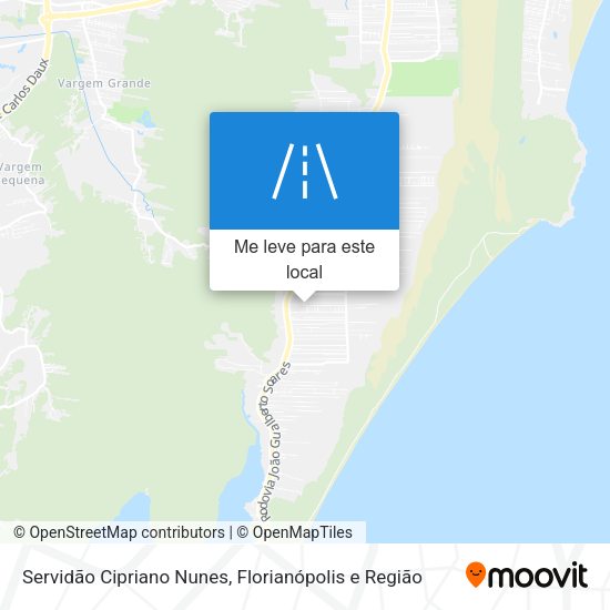 Servidão Cipriano Nunes mapa