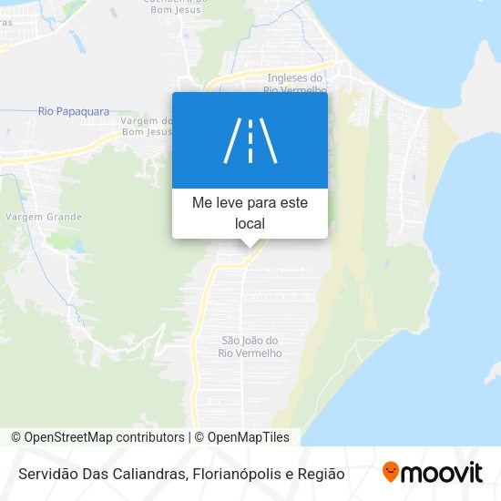 Servidão Das Caliandras mapa