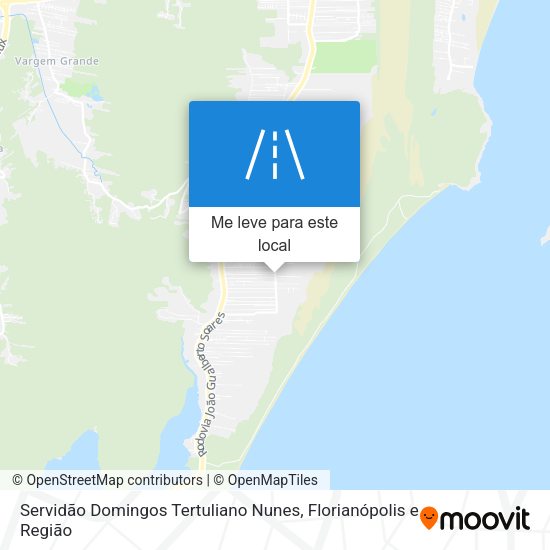 Servidão Domingos Tertuliano Nunes mapa