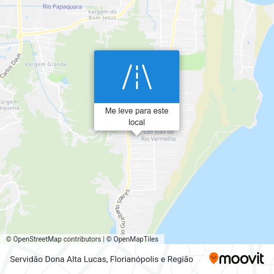 Servidão Dona Alta Lucas mapa