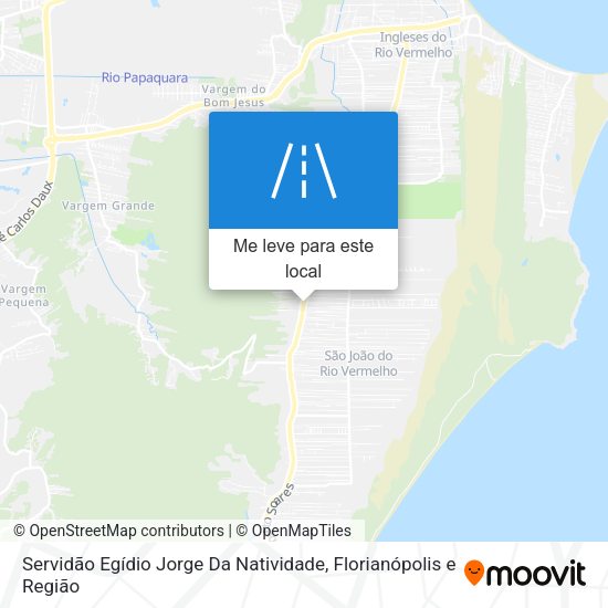 Servidão Egídio Jorge Da Natividade mapa