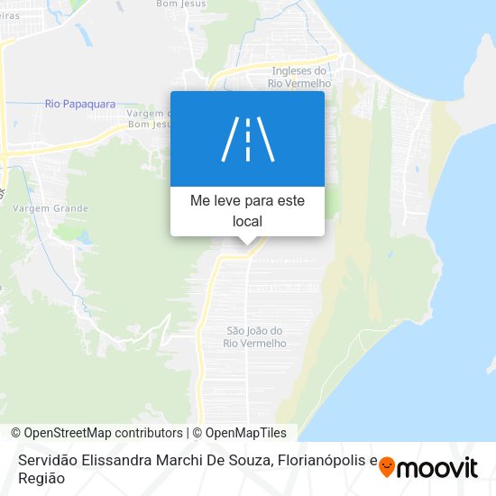 Servidão Elissandra Marchi De Souza mapa