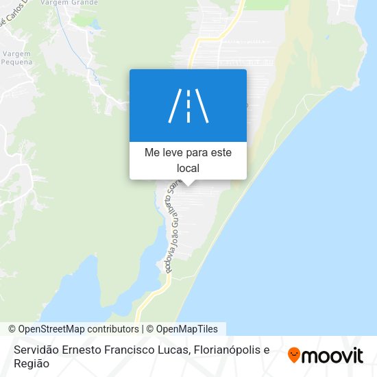 Servidão Ernesto Francisco Lucas mapa