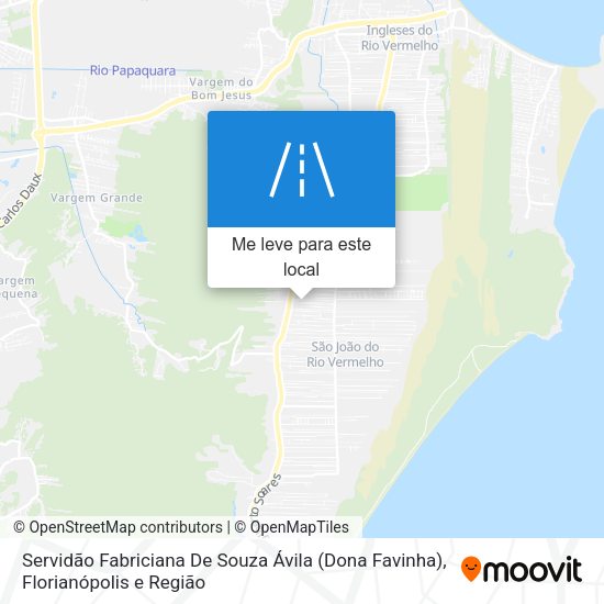 Servidão Fabriciana De Souza Ávila (Dona Favinha) mapa