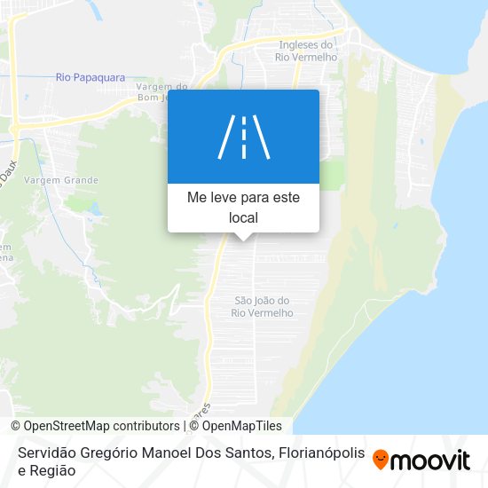 Servidão Gregório Manoel Dos Santos mapa