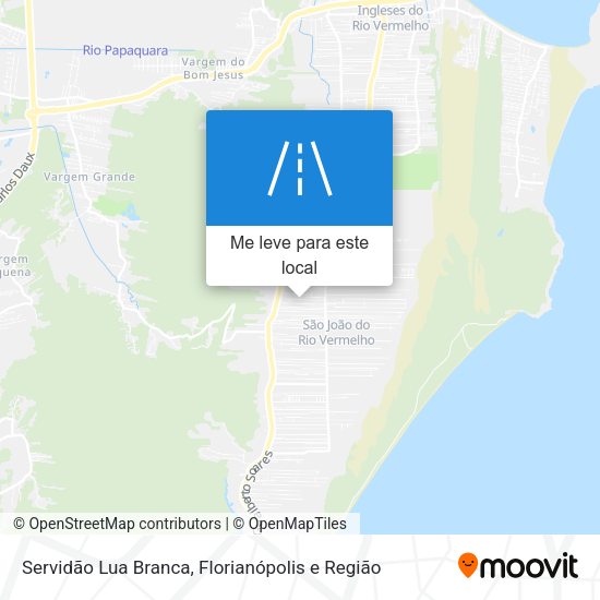 Servidão Lua Branca mapa