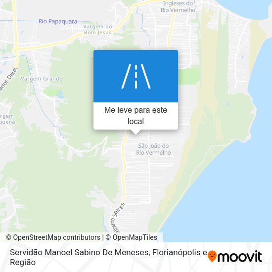 Servidão Manoel Sabino De Meneses mapa