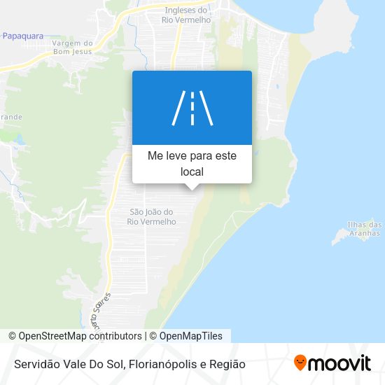 Servidão Vale Do Sol mapa