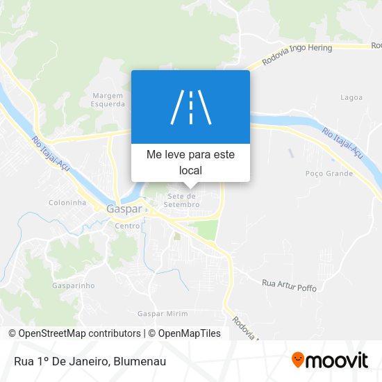 Rua 1º De Janeiro mapa