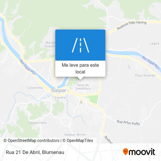 Rua 21 De Abril mapa