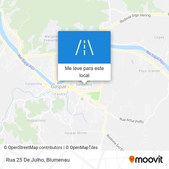 Rua 25 De Julho mapa