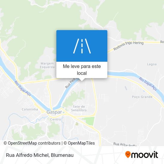 Rua Alfredo Michel mapa